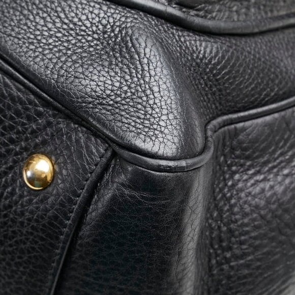 GUCCI Black Leather Boston Bag - Picture 7 of 16